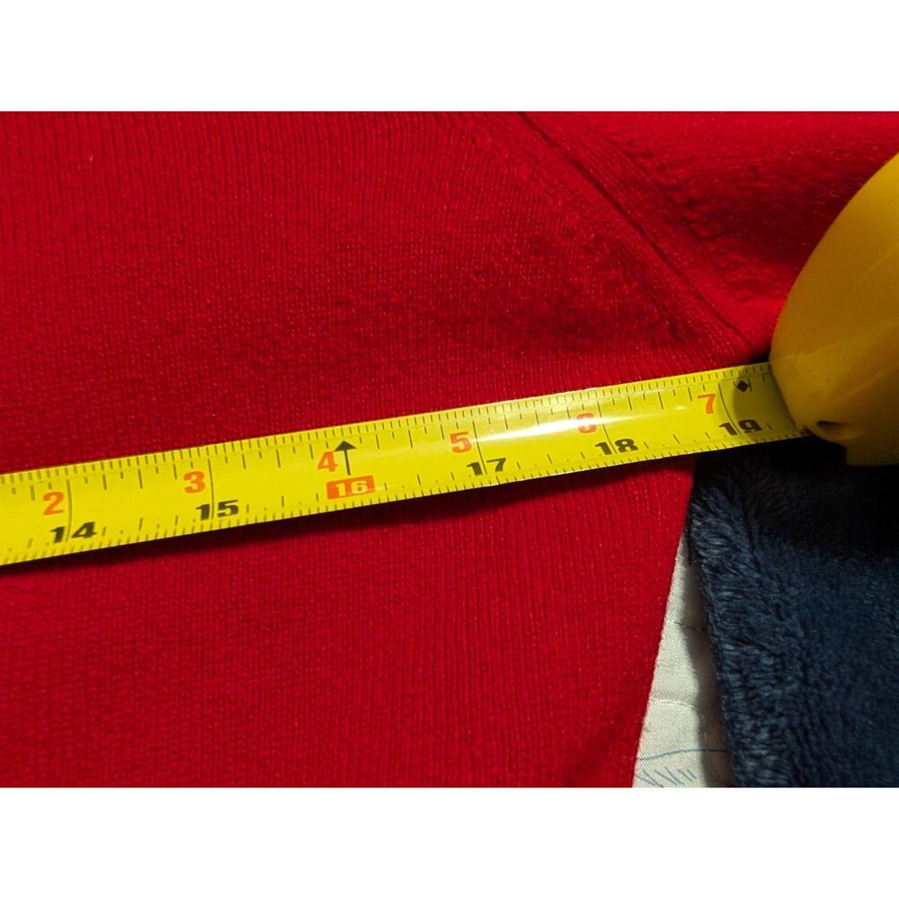 Vintage Jacques de Loux Chili Red Cashmere Sweater | Poetcore Quiet Luxury S/M - Picture 6 of 12